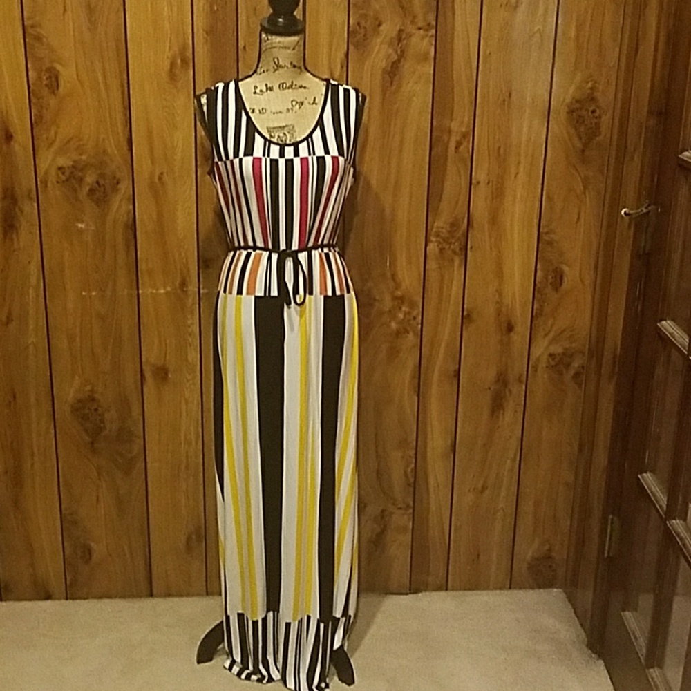 Multi Color Long Maxi Dress